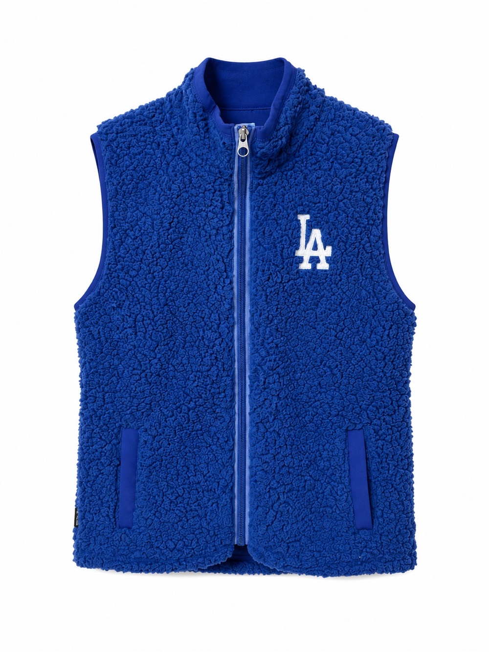 Antigua LA Dodgers Blue Sherpa Vest Size Medium